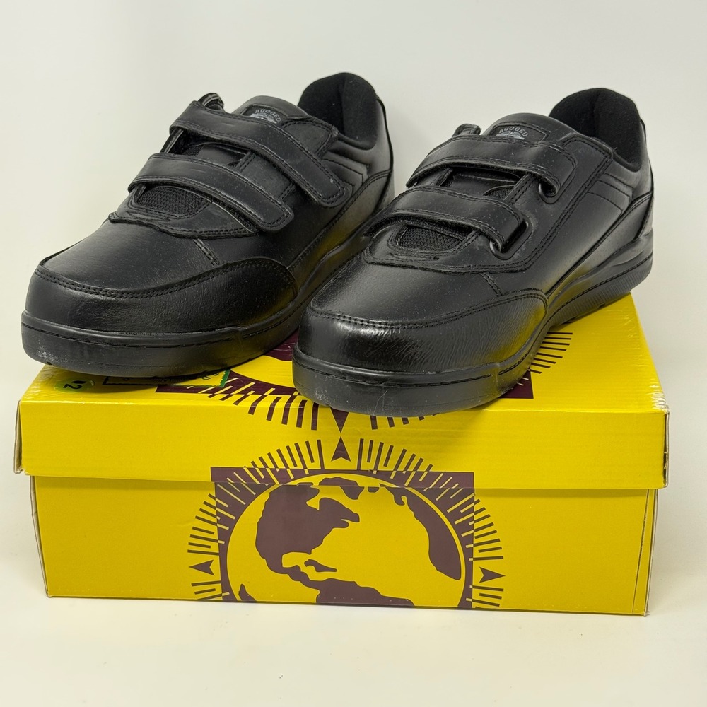 Rugged Exposure Journey Plus Wide Mens 8 Black Walking Shoes Sneakers 1067 Strap